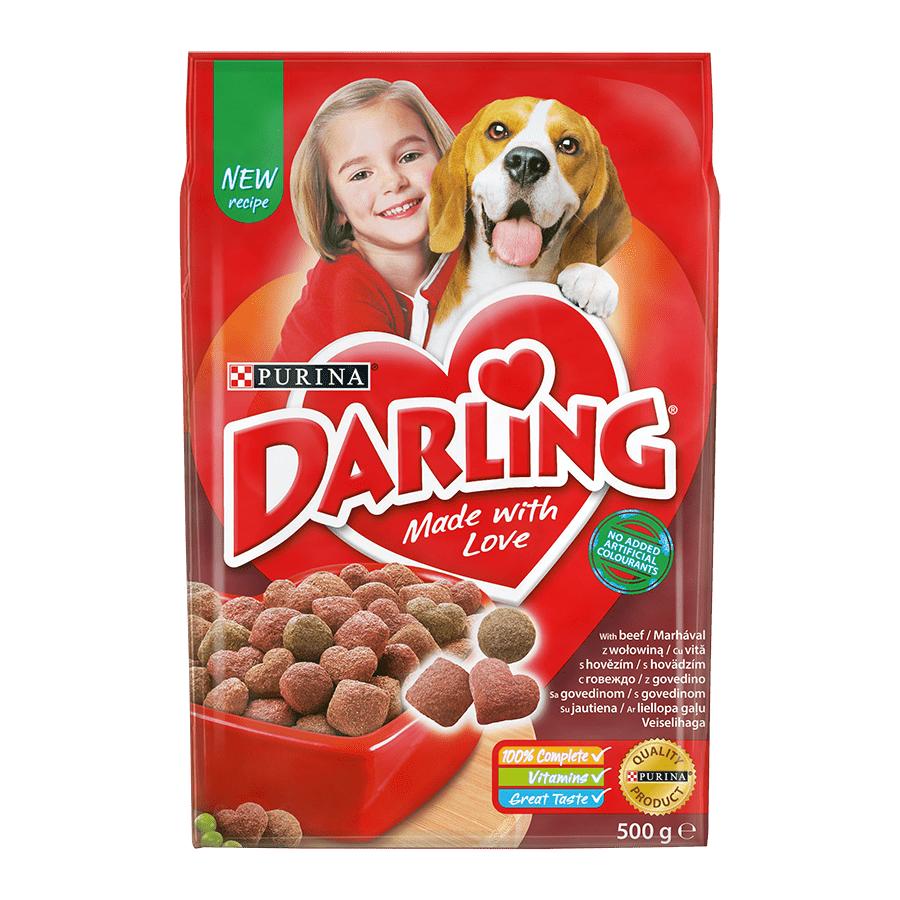 PURINA DARLING® Dry Food for Adult Dogs - with Meat