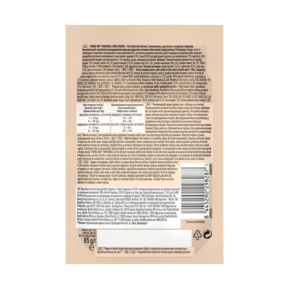 PURINA ONE® MINI Active