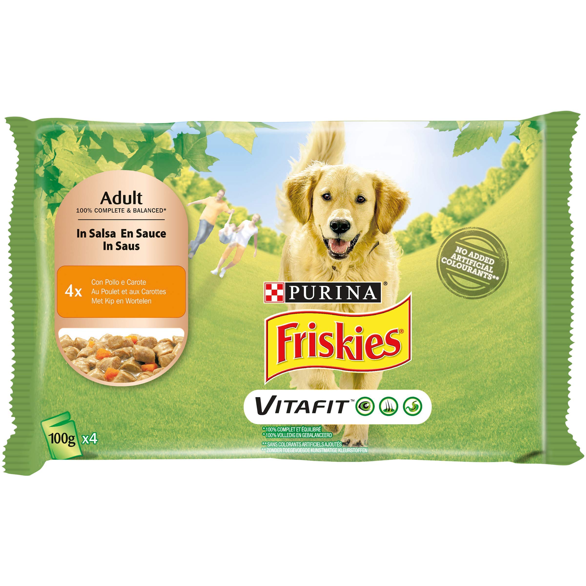 PURINA Vitafit FRISKIES® Adult with Beef and Potatoes in Gravy