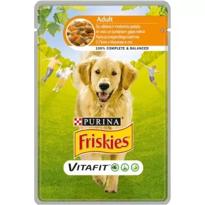 PURINA Vitafit FRISKIES® Adult with Chicken and Carrots in Gravy