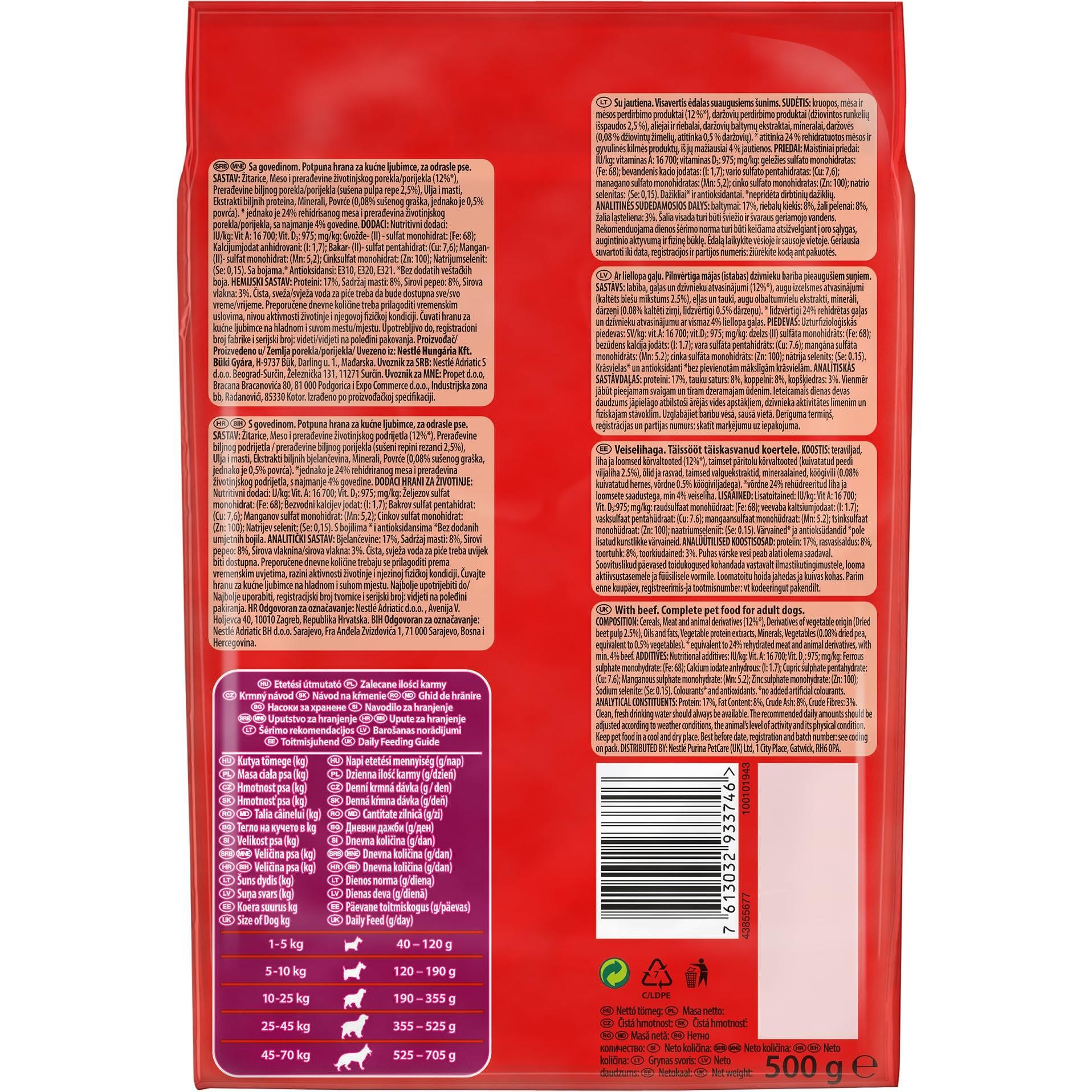 PURINA DARLING® Dry Food for Adult Dogs - with Meat